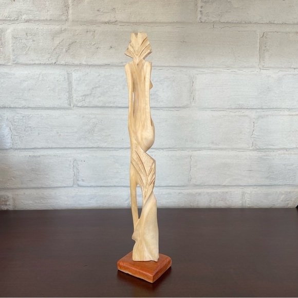 Nude Lady Wooden Art Nouveau Sculpture - Picture 4 of 14